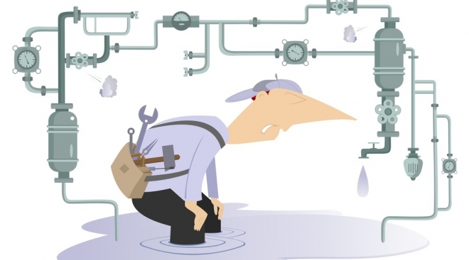 На бульваре Чавайна у дома № 27 обнаружена течь в колодце