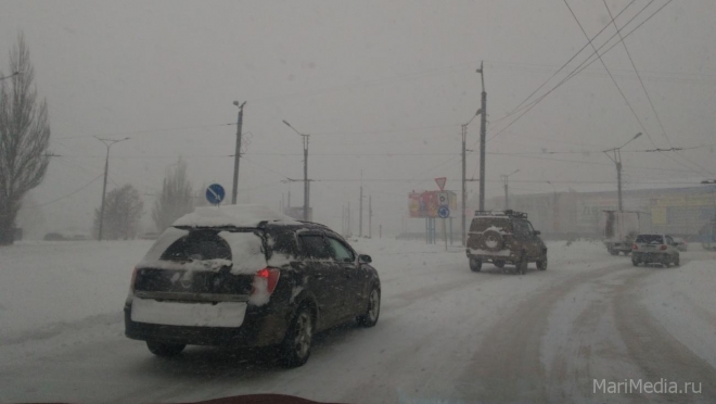 Завтра в Марий Эл обещают снегопад и усиление ветра