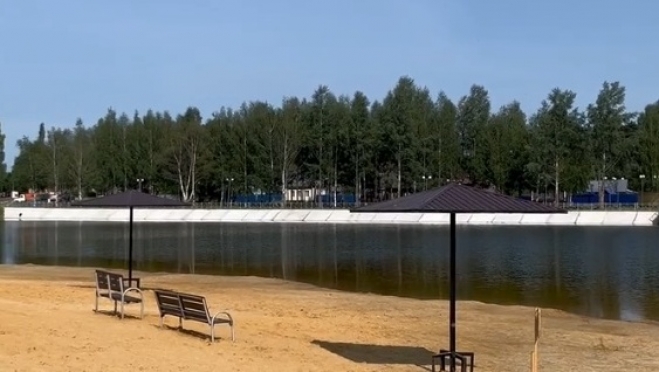 В Оршанке открыли благоустроенный пляж