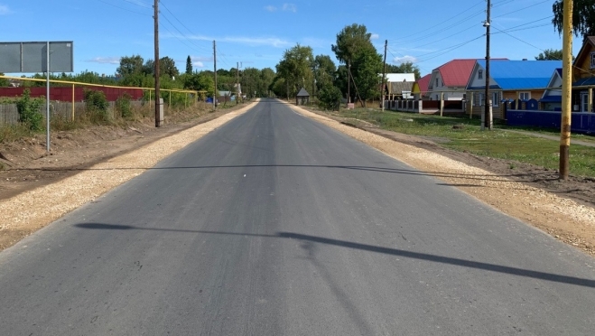 В Волжском районе ввели в эксплуатацию 13 км обновленной дороги «Помары – Коркатово»