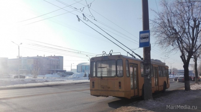 Временно изменён маршрут движения троллейбуса № м8 в Медведево
