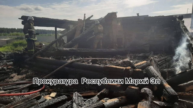 В Волжском районе в селе Эмеково на пожаре погиб 57-летний мужчина