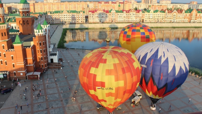 Над Йошкар-Олой целую неделю будут летать аэростаты