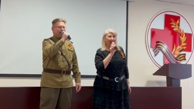 «Фронтовая бригада» выступила в госпитале ветеранов войн в Йошкар-Оле