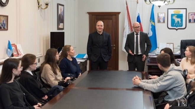 Мэр Йошкар-Олы пообщался со студентами ПГТУ на Всероссийском дне открытых дверей