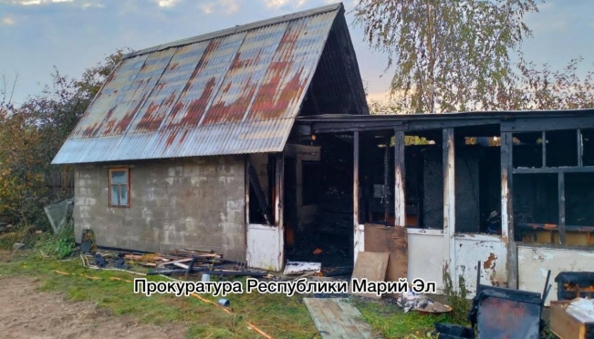 Сегодня утром в Козьмодемьянске в бане сгорел мужчина