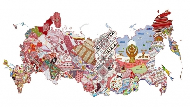 Гигантскую вышитую карту России выставят на ВДНХ