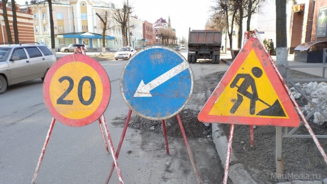 В Йошкар-Оле часть улицы Пушкина будет перекрыта до конца недели
