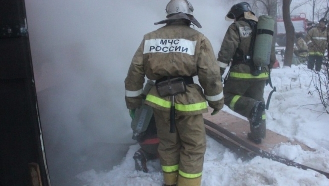 В Звениговском районе произошёл пожар в бытовой постройке