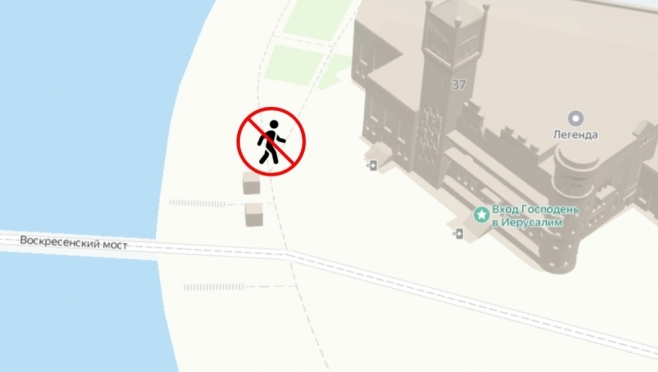 В Йошкар-Оле просел песчаный грунт на Патриаршей площади