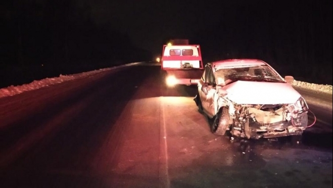 В Марий Эл на трассе «Вятка» столкнулись две иномарки