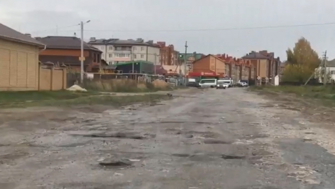 Жители посёлка Знаменский жалуются на бездорожье