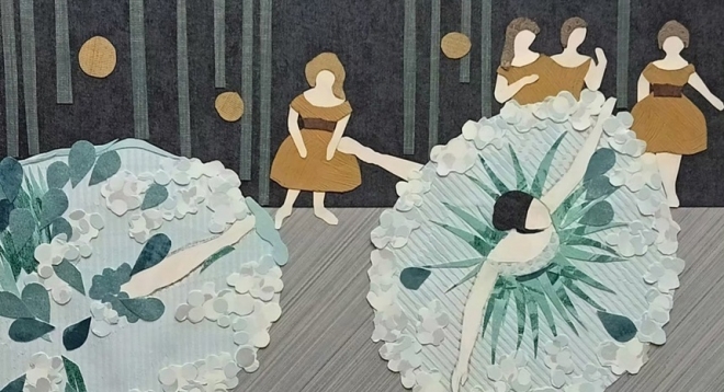 Мастер-класс по созданию интерьерного коллажа из текстурной бумаги