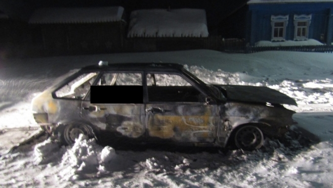 Житель Марий Эл сгорел в машине