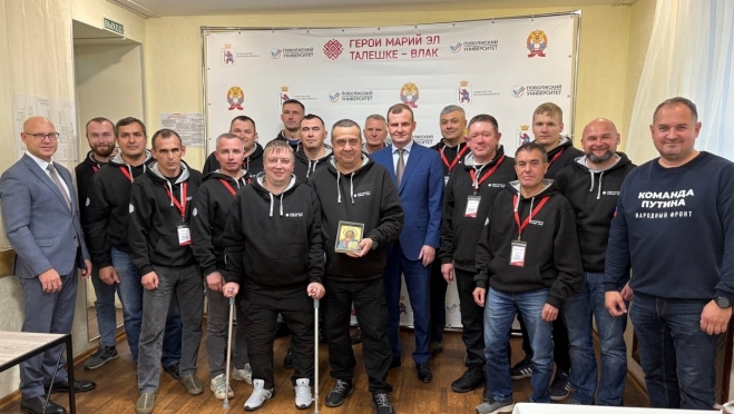 Участнику программы «Герои Марий Эл. Талешке-влак» вручили икону