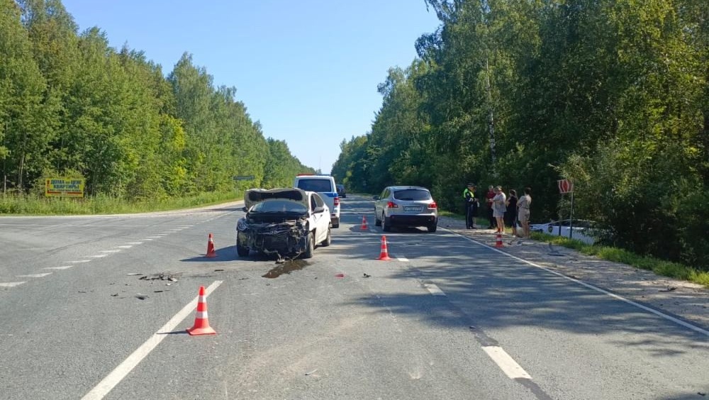 На автодороге «Корта — Куяр» столкнулись три машины