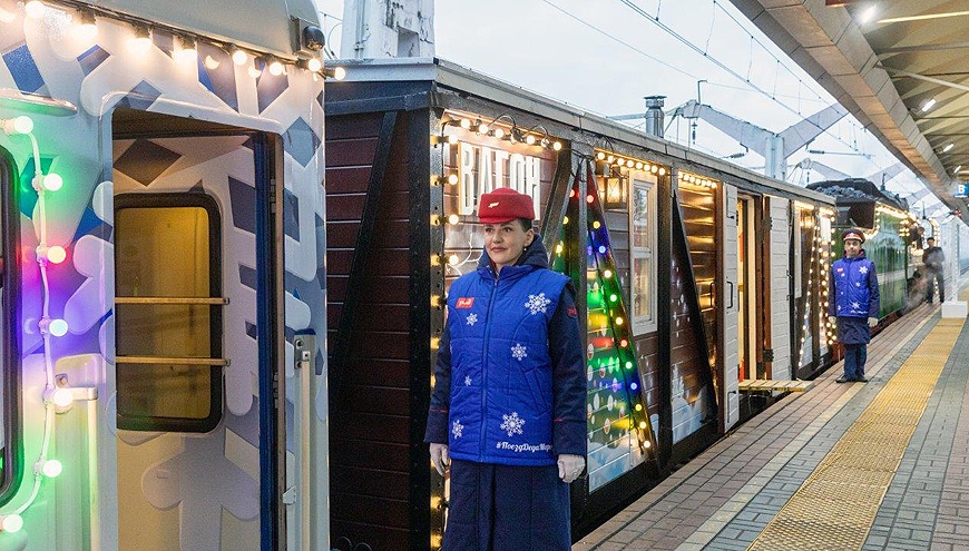 Поезд Деда Мороза на несколько часов остановится в Йошкар-Оле