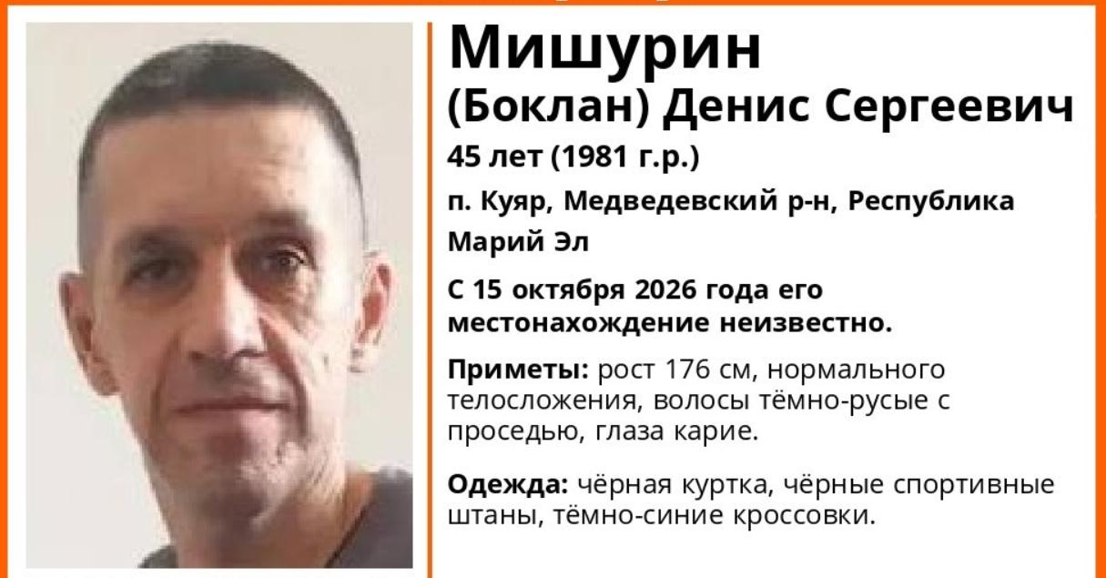 В Куяре пятый день не знают о местонахождении 45-летнего Дениса Мишурина