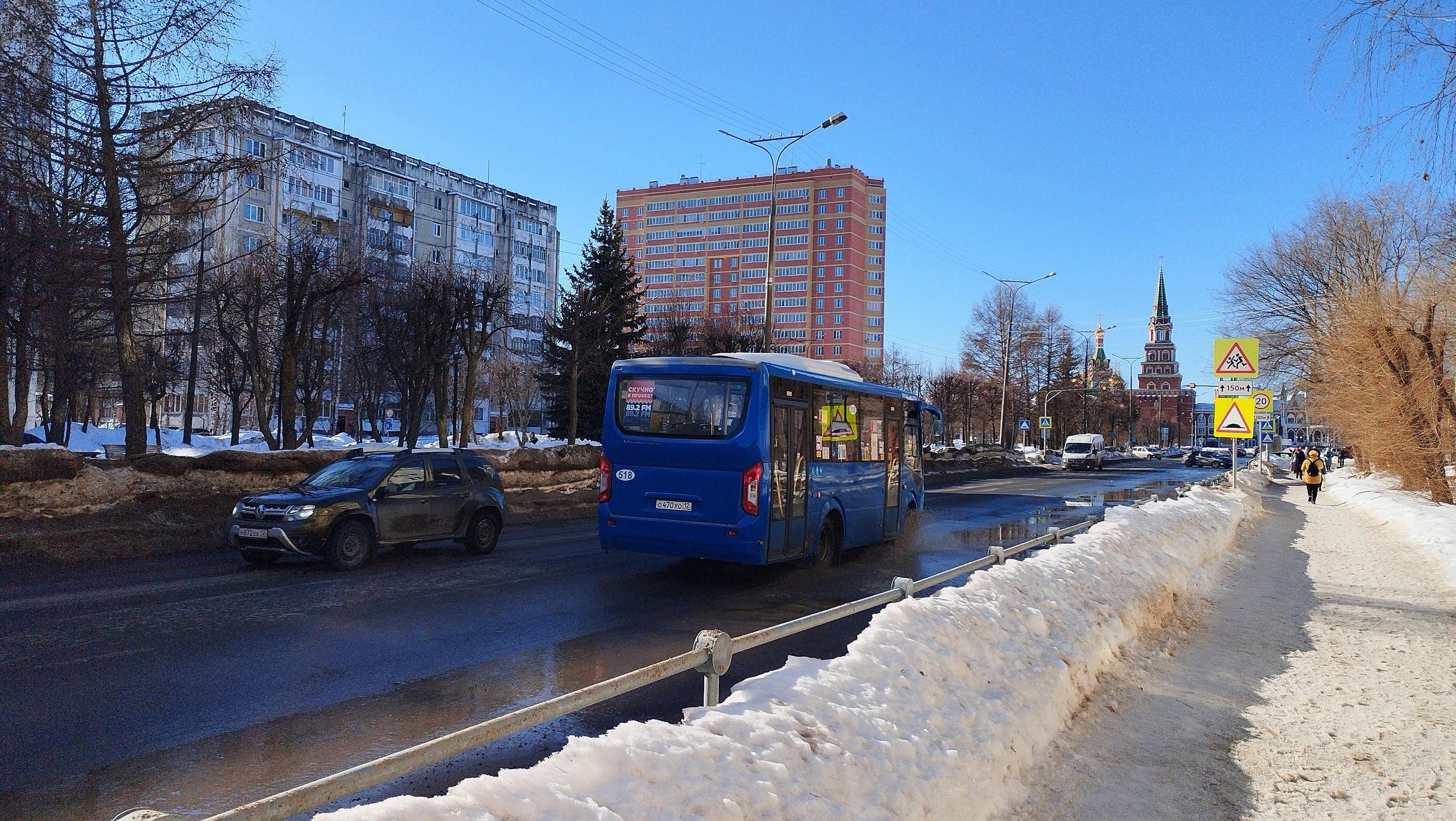 В Йошкар-Оле поменяли маршрут движения автобуса № 24-П