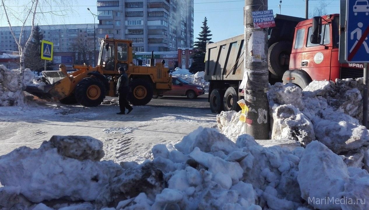 В Йошкар-Оле на снежную свалку вывезено 33 596 кубометров снега