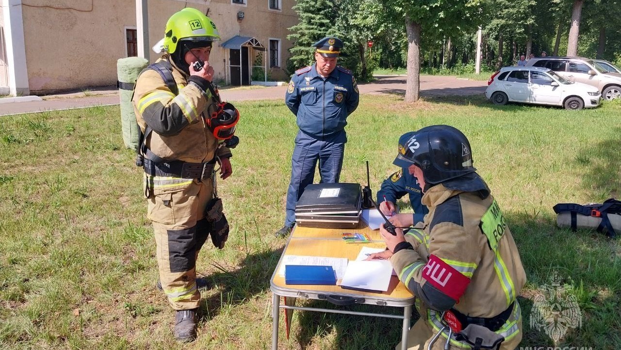 В новом роддоме Волжска прошли пожарно-тактические учения