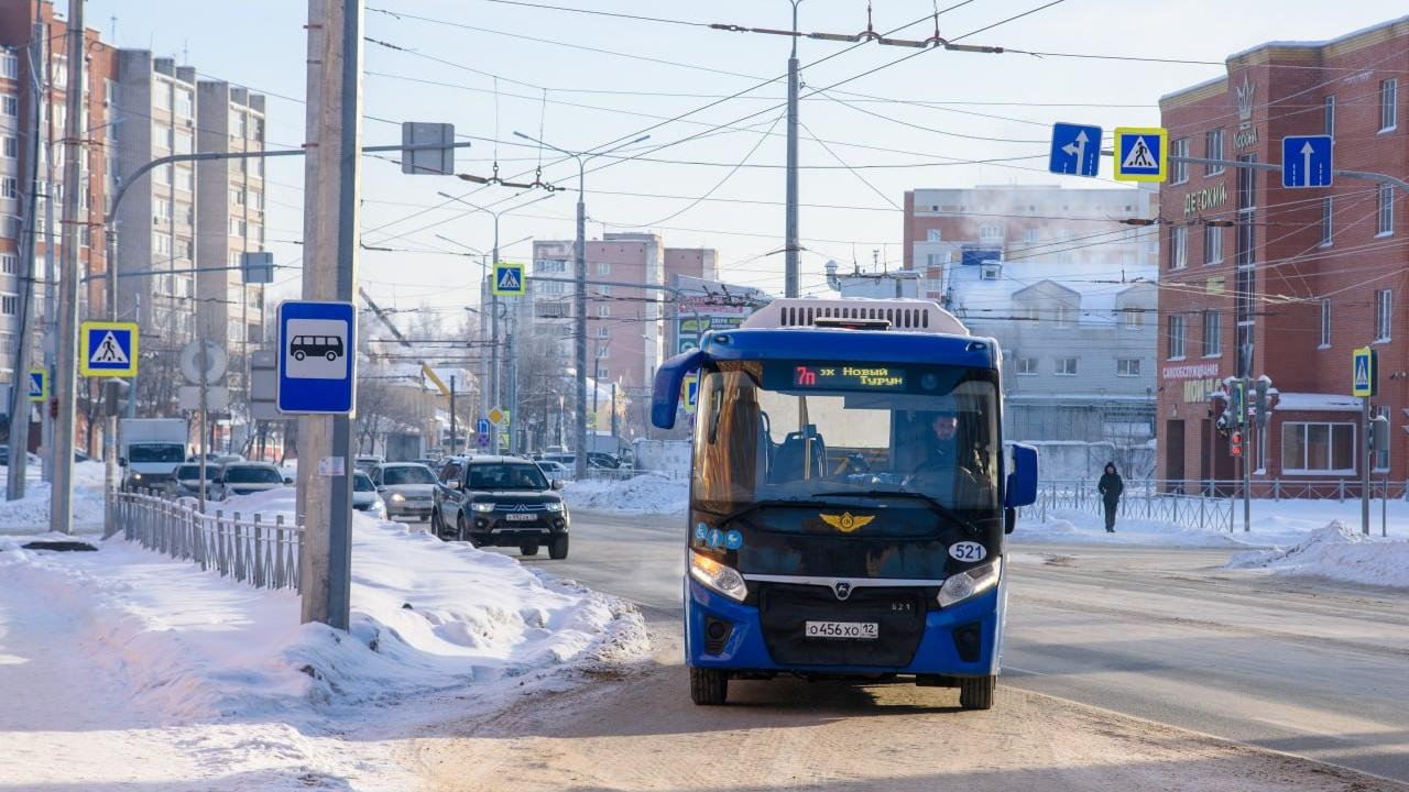 В Йошкар-Оле поменяли схему движения автобуса № 7П