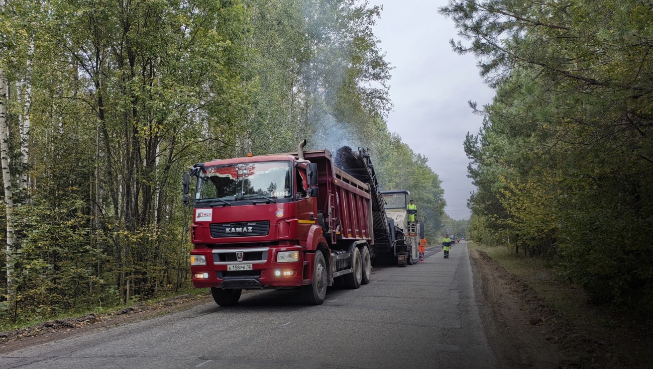 В сентябре в Марий Эл начали ремонтировать дорогу к озеру Таир
