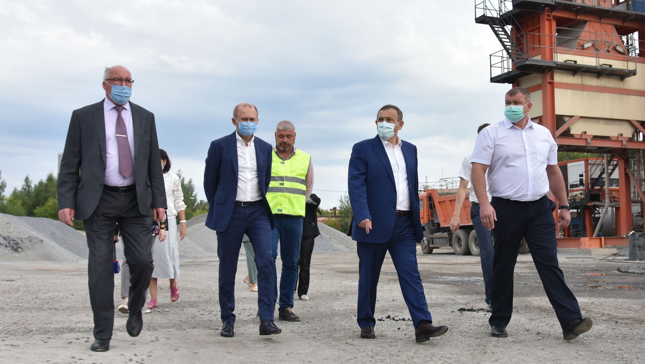 Глава Марий Эл оценил производственные мощности нового инвестиционного проекта в сфере дорожного строительства
