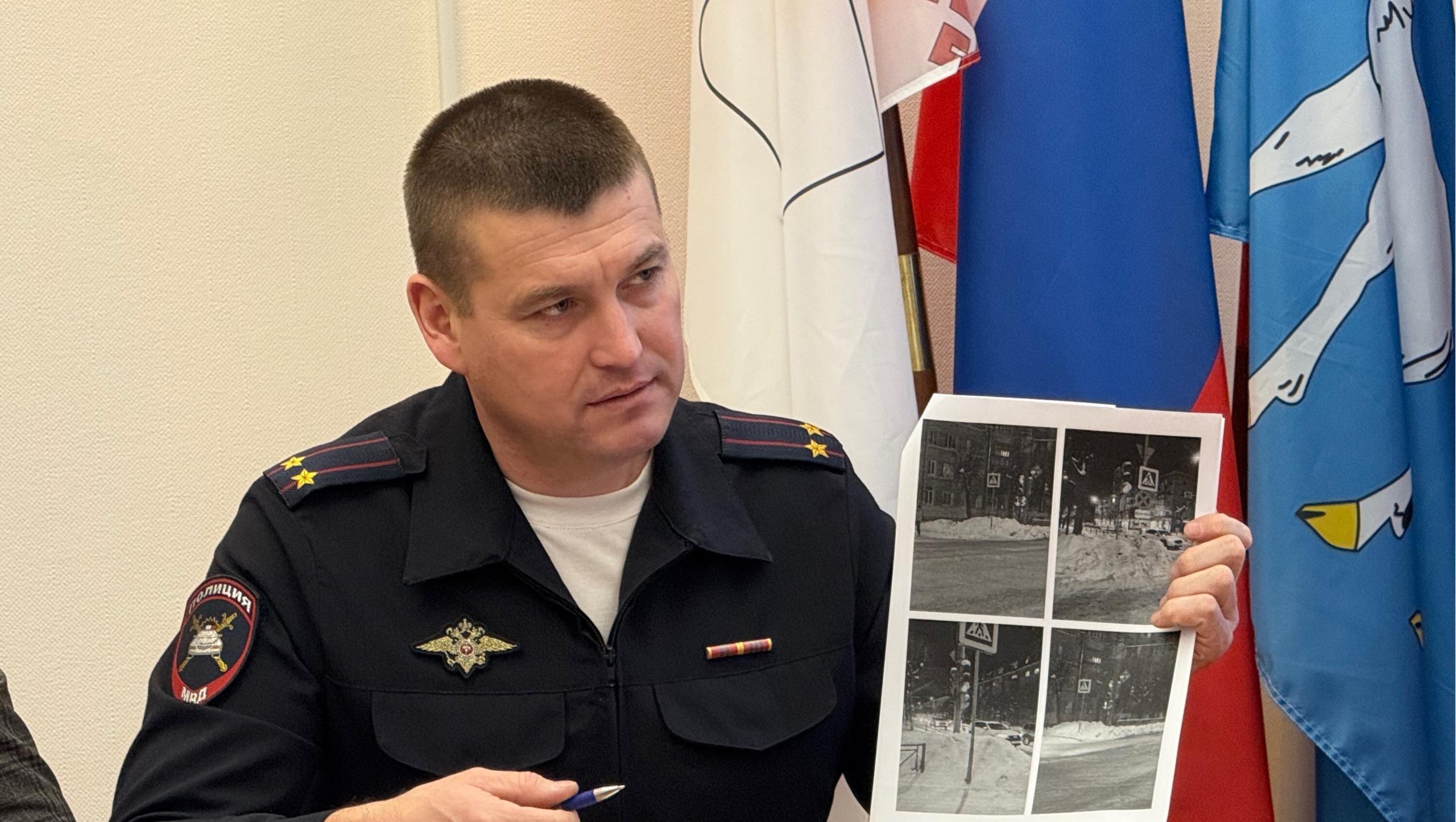 ГАИ Йошкар-Олы просит не создавать снежные завалы на треугольниках видимости