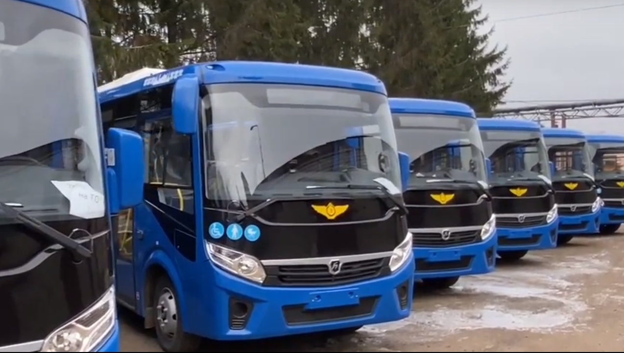 В Йошкар-Олу поступили семь новых автобусов