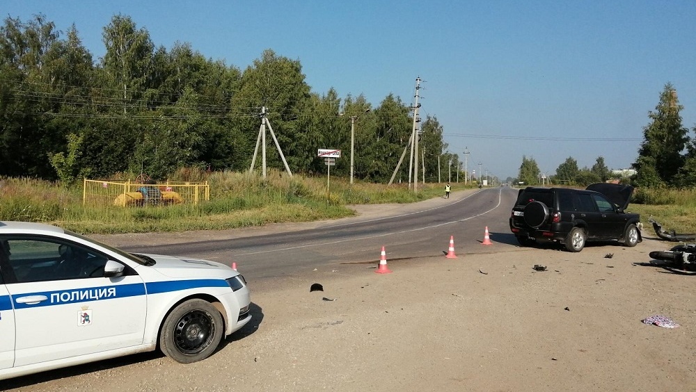 В Йошкар-Оле госпитализировали мотоциклиста с тяжёлыми травмами после ДТП
