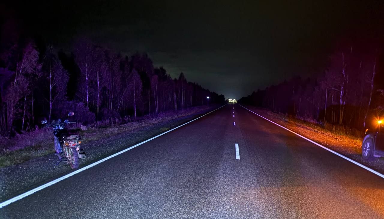 В Марий Эл на трассе «Поветлужье» водитель микроавтобуса сбил подростков на мопеде