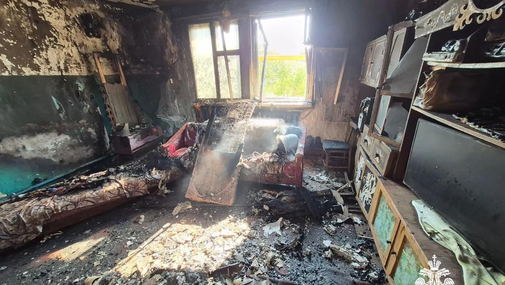 В Марий Эл в деревне Старое Крещено хозяин квартиры погиб на пожаре  