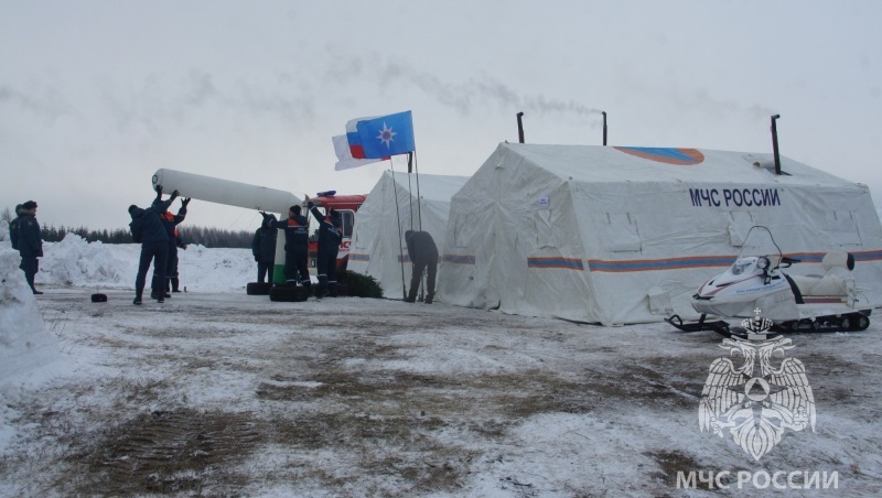 «Обрыв электропроводов и ДТП в Оршанском районе»: спасателей погрузили в условия ЧС