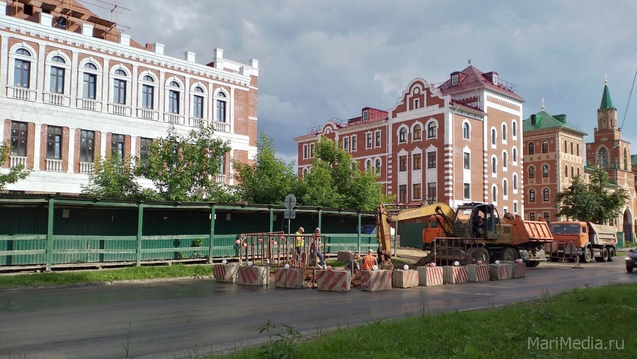 В Йошкар-Оле ограничено движение по чётной стороне ул. Вознесенской