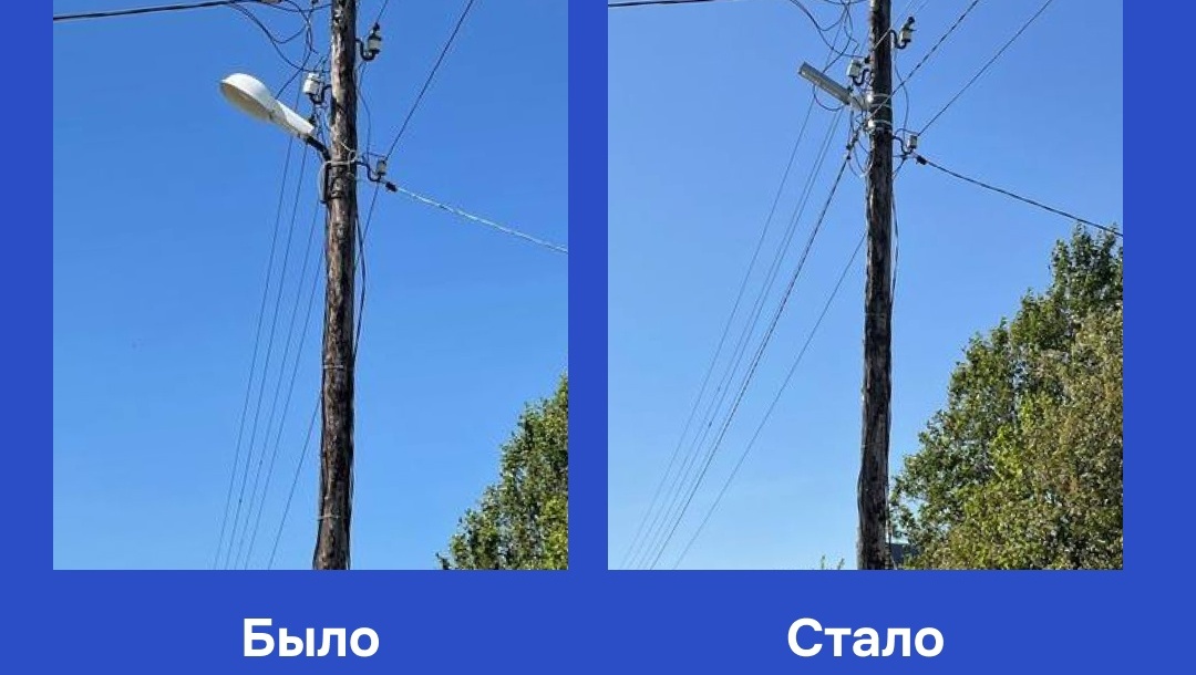 В Медведевском районе установили новые фонари после эфира ЦУР Марий Эл