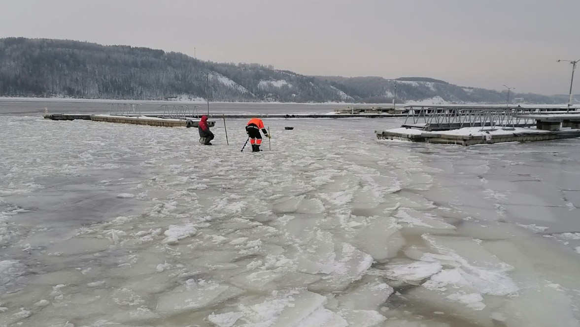 На Волге в Марий Эл начался ледостав