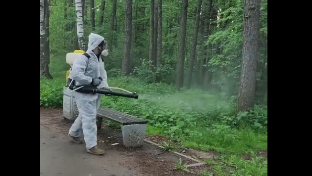 В Йошкар-Оле проводят повторную обработку парков и скверов от клещей