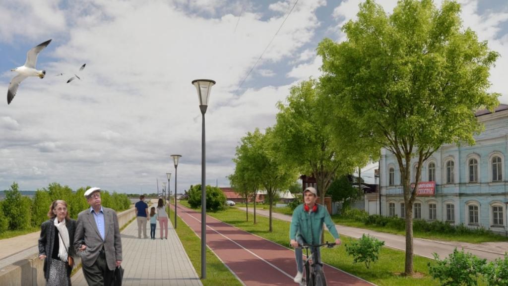 К середине лета в Козьмодемьянске преобразится набережная Волги