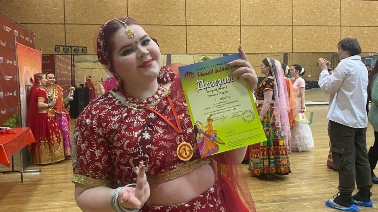 Студентка из Марий Эл заняла 1 место на Международном конкурсе индийского танца