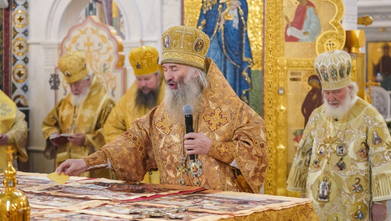 В освящении Благовещенского собора в Дивеевском монастыре участвовал владыка Иоанн