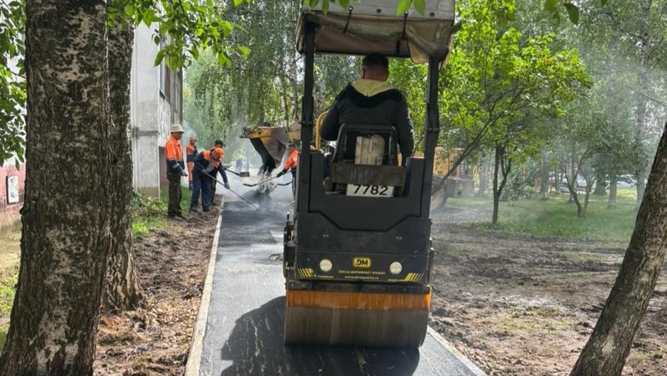 На улице Эшкинина в Йошкар-Оле расширили тротуар