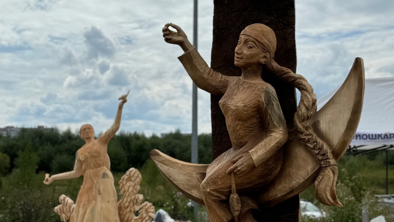 Марий парк в Йошкар-Оле украсят деревянными скульптурами