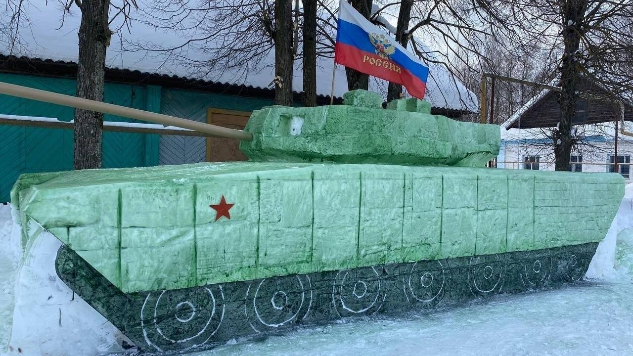 В одной из деревень Мари-Турекского района появился танк «Армата»