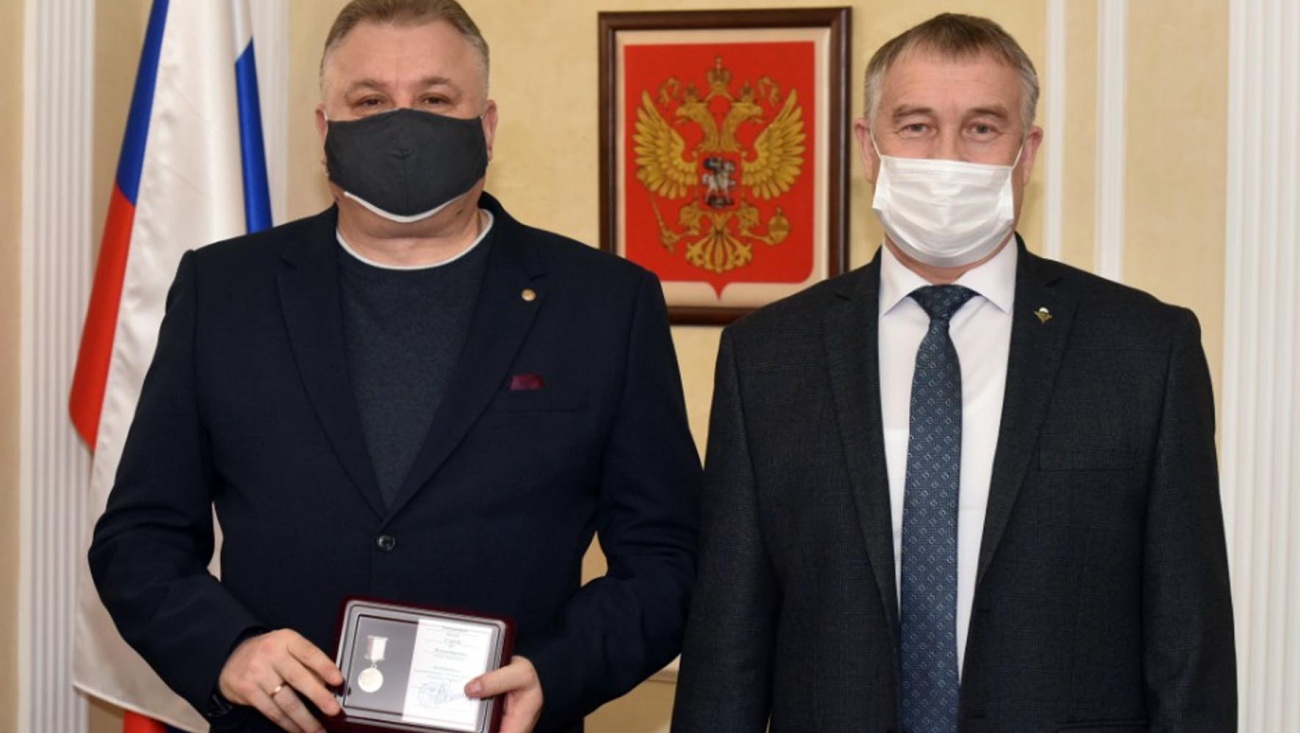 Сергей Евтушенко награждён памятной медалью «100-лет Марий Эл»