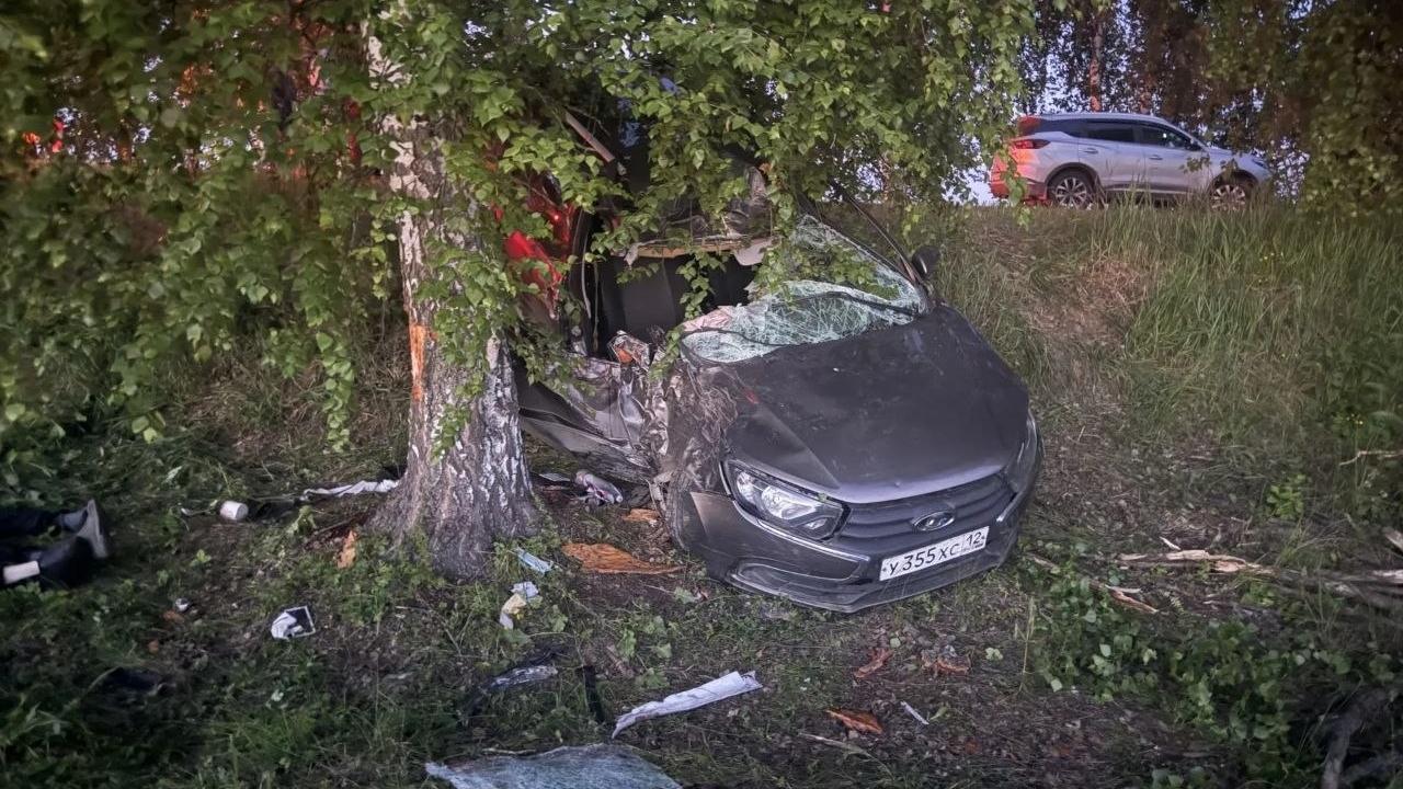 В Волжском округе в ДТП погибли водитель и пассажирка «Гранты»