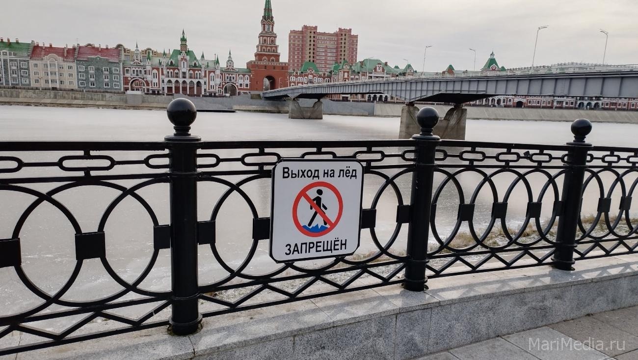 В Йошкар-Оле на реке Малая Кокшага встал первый лёд