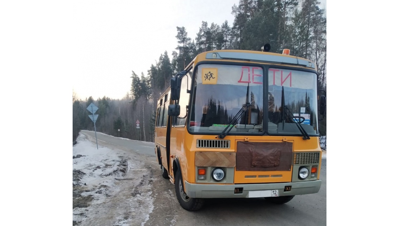 В Марий Эл водитель школьного автобуса попался пьяным за рулем
