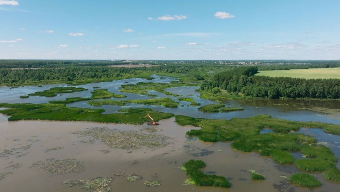 В Марий Эл приступили ко второму этапу расчистки водохранилища на реке Ошле