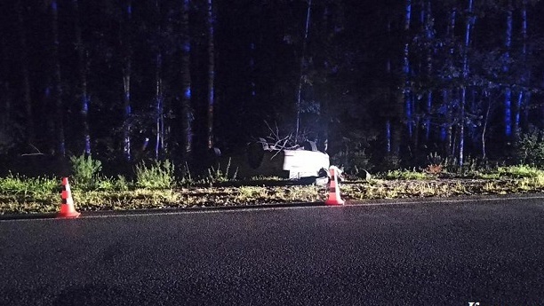 В Килемарском районе Skoda опрокинулась в кювет